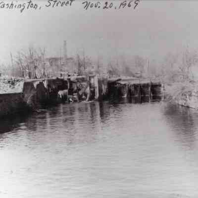 Taunton - High Street - Washington Street Dam - Nov 20, 1969