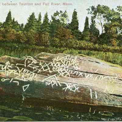 Dighton Rock between Taunton and Fall River
