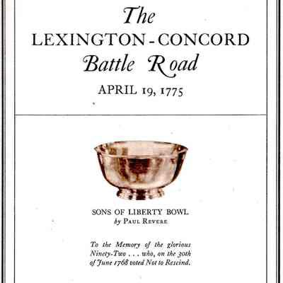 The Lexington-Concord battle road April 19, 1775/; The Commission