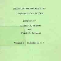 Dighton, Massachusetts Genealogical notes