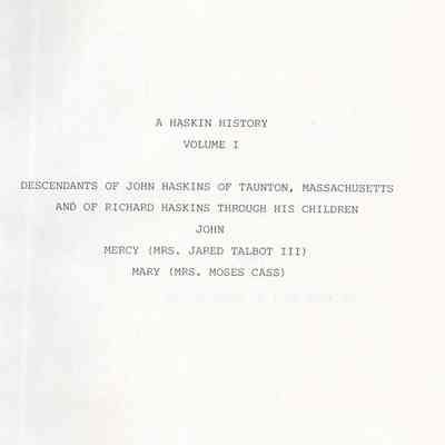 A Haskin History Volume II