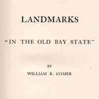 Landmarks in the Old Bay State