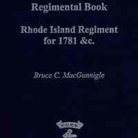 Regimental book, Rhode Island Regiment for 1781