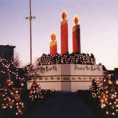 Taunton - Taunton Green - Christmas Display - 1990