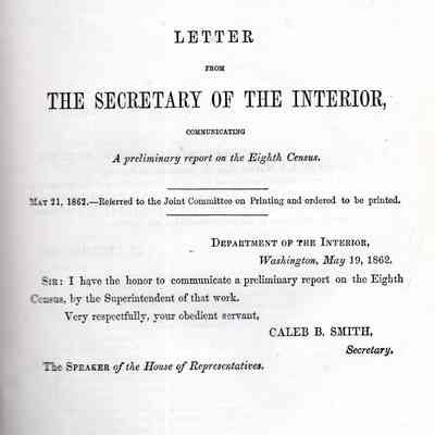Preliminary report on the eighth census 1860