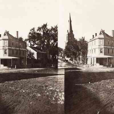 Taunton - Winthrop Street - Looking up Winthrop Street - 1870
