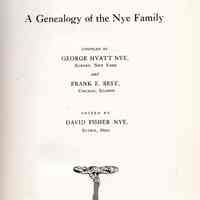 A genealogy of the Nye family