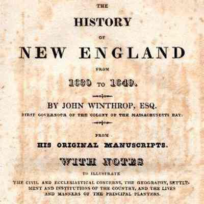 The History of New England from 1630 to 1649