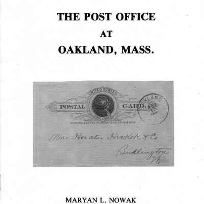 The Post Office at Oakland, Mass: March 11, 1891-June 23, 1895