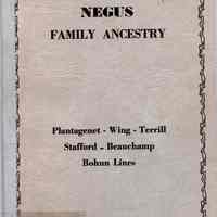 Negus family ancestry; through Terrell, Wing, Coppock lines