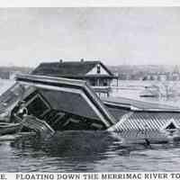 1936 Flood Floating Down the Merrimac River Lowell MA