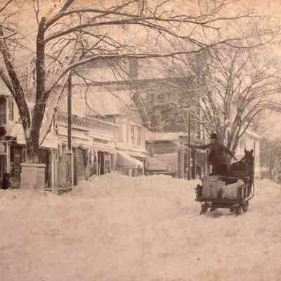 Taunton - Main Street - North Side - 1898 storm