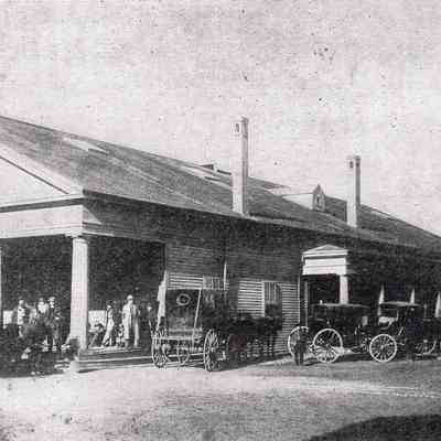 Railroads - Railroad Station Destroyed by Fire