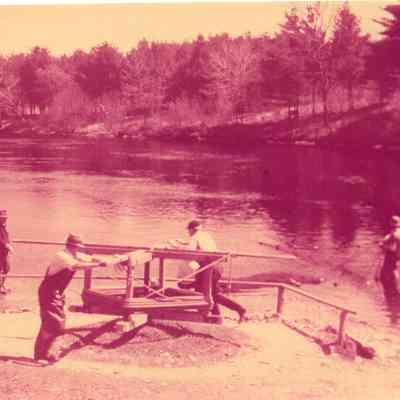 Taunton River - Herring - Near Taunton Waterworks - April 29, 1941