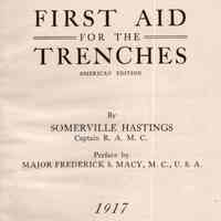 First aid for the trenches