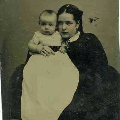 People - Anna M. Fuller and son William Eddy Fuller Jr. - C. 1870