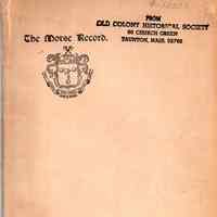 The Morse Record; A history of the proceedings of the Morse Society in annual meeting, December 4, 1895, and a souvenir of the dinner at the Windsor hotel, New York city on the same evening.