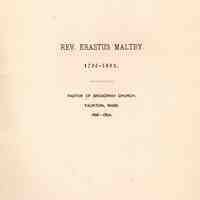 Rev. Erastus Maltby 1796-1883