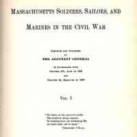 Massachusetts soldiers, sailors, and marines in the Civil War.