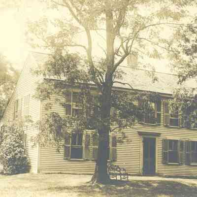 House at corner of Rts. 140 & 123 across from Unitarian Church