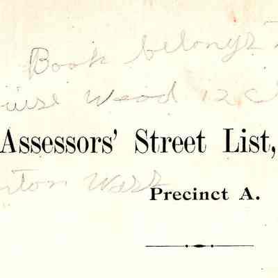 City of Taunton Assessors' Street List
