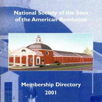 National Society of the Sons of the American Revolution, Membership Directory, 2001