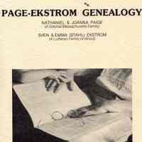 Page-Ekstrom genealogy: Nathaniel & Joanna Paige; Sven & Emma (Stahl) Ekstrom