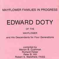 Edward Doty of the Mayflower