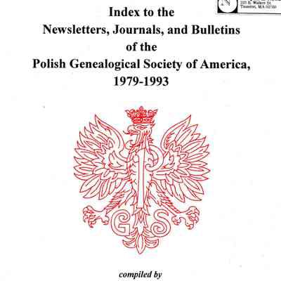 Index to the Newsletters, Journals, and Bulletins of the Polish Genealogical Society of America 1979-1993