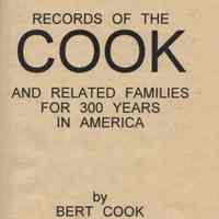 Record of the Cook and related families for 300 years in America