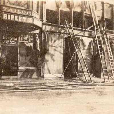 Taunton - Taunton Green - East Side - Taylor Building Fire 1918