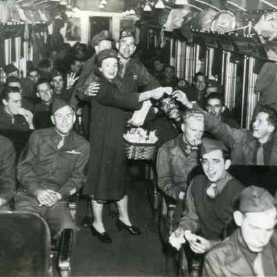 Camp Myles Standish - Prisoners Returning Home from German POW Camp - April 1945