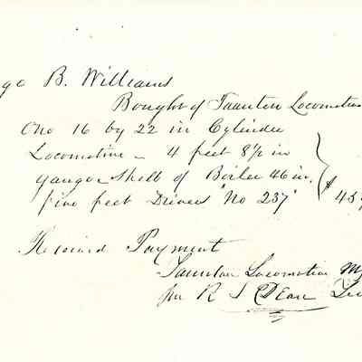 Taunton Locomotive Works, 1857