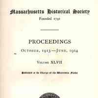 Proceedings of the Massachusetts Historical Society