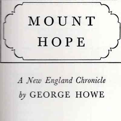 Mount Hope : A New England Chronicle