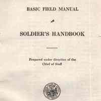 Basic field manual: soldier