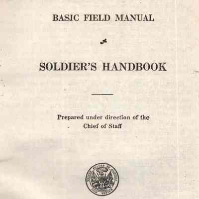Basic field manual: soldier's handbook