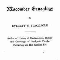 Macomber genealogy