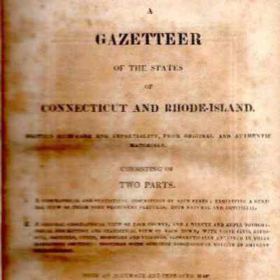 A Gazetteer of the States of Connecticut and Rhode Island