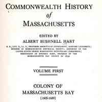 Commonwealth History of Massachusetts, Colony, Province, and State