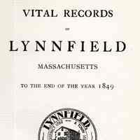 Vital records of Lynnfield, Massachusetts to the end of the year 1849.