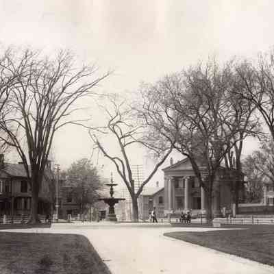 Taunton - Taunton Green - West Side - Before 1895 - Looking Down Court Street