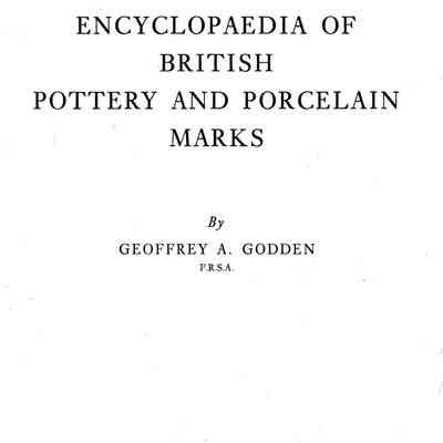 Encyclopedia of British pottery and porcelain marks