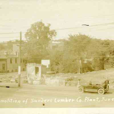 Demolition of Sanders Lumber Co. Plant, June, 1924