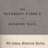 The Peterson family of Duxbury, Mass.