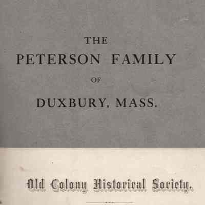 The Peterson Family of Duxbury, Mass.