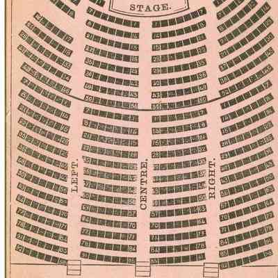 Hanson and Co., Diagram of Music Hall, Taunton, MA