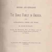 History of genealogy of the Bangs family in America: with genealogical tables and notes