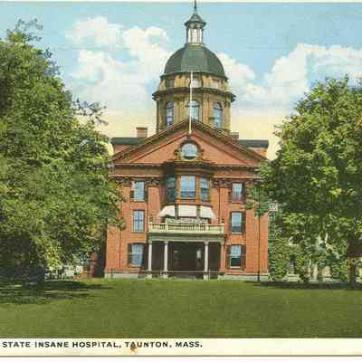 Main Entrance, State Insane Hospital, Taunton, MA
