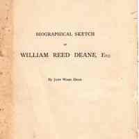 Biographical sketch of William Reed Deane, Esq.